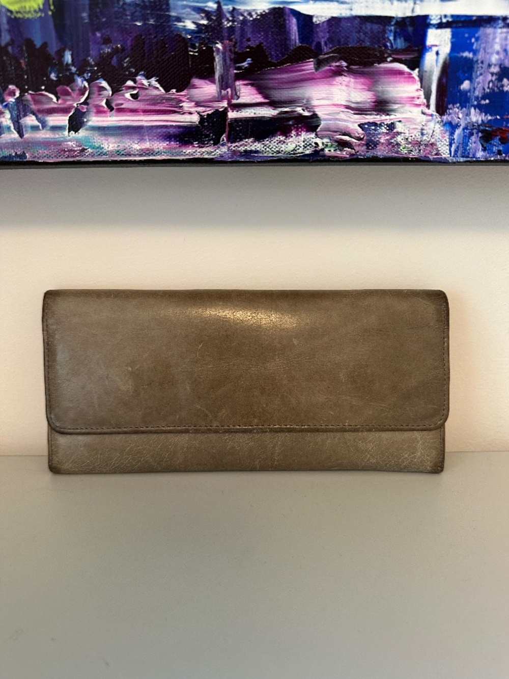 Hobo Leather Tri Fold Wallet